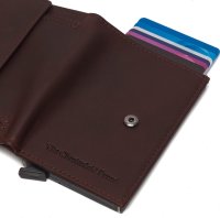 The Chesterfield Brand Antique Buff Crumbled RFID Safe Leder Kartenetui Portland C08.0443 01 brown