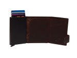 The Chesterfield Brand Wax Pull Up Leder  RFID Safe Geldbörse Frankfurt C08.0456 01 brown