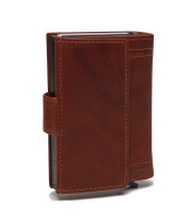 The Chesterfield Brand Antique Buff Crumbled Leder RFID Safe Geldbörse Hannover C08.0457 31 cognac