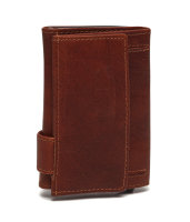 The Chesterfield Brand Antique Buff Crumbled Leder RFID Safe Geldbörse Mannheim C08.0458 31 cognac