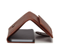 The Chesterfield Brand Antique Buff Crumbled Leder RFID Safe Geldbörse Mannheim C08.0458 31 cognac