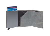 The Chesterfield Brand Antique Buff Crumbled Leder RFID Safe Geldbörse Mannheim C08.0458 08 hellgrau