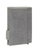 The Chesterfield Brand Antique Buff Crumbled Leder RFID Safe Geldbörse Mannheim C08.0458 08 hellgrau