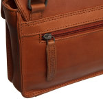 The Chesterfield Brand Wax Pull-up Leder Umhängetasche 1,7 Liter Porto C48.1183 31 cognac