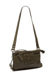 The Chesterfield Brand Washed Vintage Leder Umhängetasche 0,7 Liter Westland C48.1191 02 olivegrün