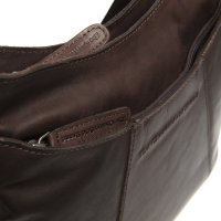 The Chesterfield Brand Wax Pull-up Leder Schultertasche 7,1 Liter Tulum C48.1215 01 brown