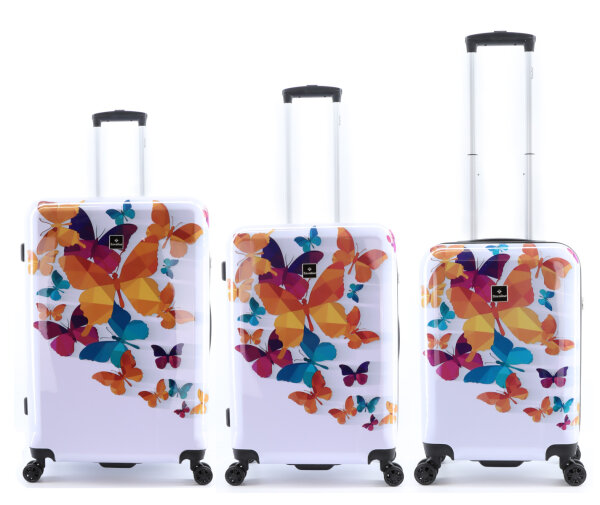 Saxoline Spinner 4 Rollen TSA Gr. S/M/L/SET 1451H0 Butterflies Fun