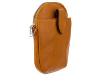 Hernan HB0376 Handytasche mit breitem Gurt geräumiges Hauptfach ca. 0,5 Liter braun