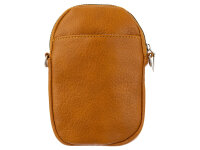 Hernan HB0376 Handytasche mit breitem Gurt geräumiges Hauptfach ca. 0,5 Liter braun