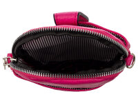 Hernan HB0376 Handytasche mit breitem Gurt geräumiges Hauptfach ca. 0,5 Liter fuchsia