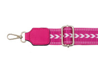 Hernan HB0376 Handytasche mit breitem Gurt geräumiges Hauptfach ca. 0,5 Liter fuchsia