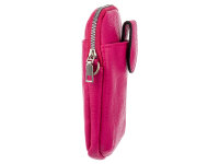 Hernan HB0376 Handytasche mit breitem Gurt geräumiges Hauptfach ca. 0,5 Liter fuchsia