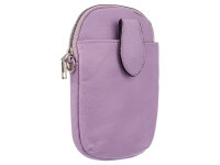 Hernan HB0376 Handytasche mit breitem Gurt geräumiges Hauptfach ca. 0,5 Liter lila