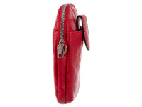 Hernan HB0376 Handytasche mit breitem Gurt geräumiges Hauptfach ca. 0,5 Liter rot