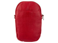 Hernan HB0376 Handytasche mit breitem Gurt geräumiges Hauptfach ca. 0,5 Liter rot