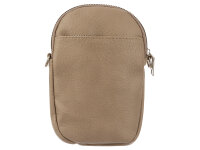 Hernan HB0376 Handytasche mit breitem Gurt geräumiges Hauptfach ca. 0,5 Liter taupe