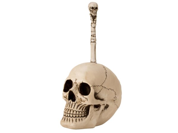 Mel-O-Design 2096 Halloween Klobürste Totenkopf beige