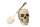 Mel-O-Design 2096 Halloween Klobürste Totenkopf beige