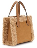 GUESS Silvana 2 Compartment MiniTote Damen Handtasche HWHA8665770 Cognac