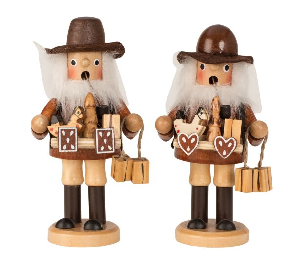 Mel-O-Design 6906 Räuchermännchen mit Bauchladen holz