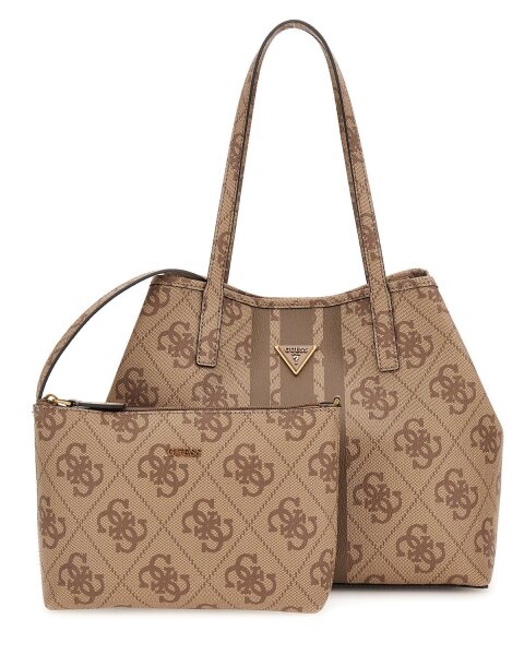 GUESS Vikky Tote Bag in Bag Damen Shopper HWOB6995280 Latte Logo