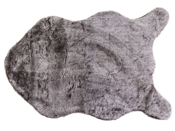 Noor Living 83125 Cozy Moments Syntetik Dekofell grau – ca. 90 x 60 cm