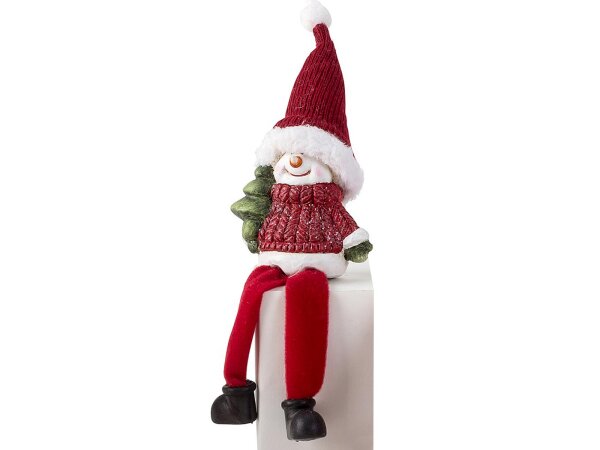 Mel-O-Design  2902 Weihnachtsfigure mit Schlenkerbeinen Schneemann