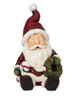 Mel-O-Design 5903 Weihnachtsmann sitzend mit LED-Licht