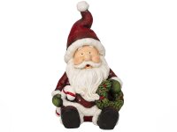 Mel-O-Design 5903 Weihnachtsmann sitzend mit LED-Licht