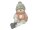 Mel-O-Design 7993 Schneemann rosa stehend mit Winterbekleidung & Schlenkerbeinen