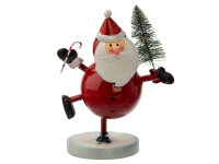 Noor Living 24963 Weihnachtsfigur aus Metall mit 8 LEDs...