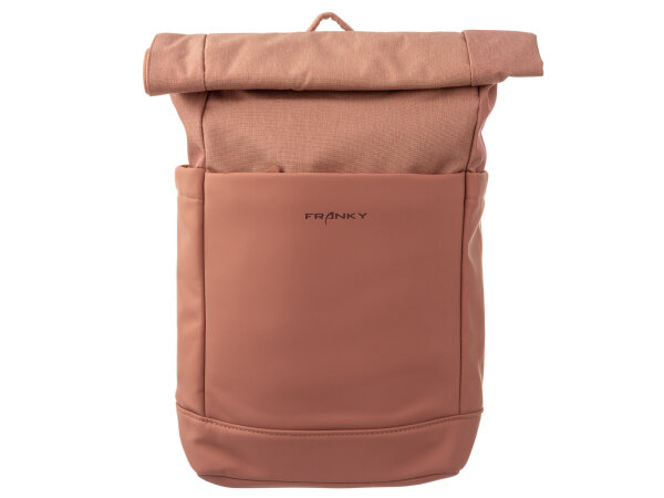 Franky RS90-F Freizeitrucksack mit Laptopfachca. 17"  und Trolleyaufsteckfunktion rose