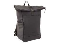 Franky RS77 Freizeit-Rucksack Rollfalte ca.21 Liter mit Laptopfach dark grey