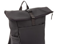 Franky RS77 Freizeit-Rucksack Rollfalte ca.21 Liter mit Laptopfach dark grey