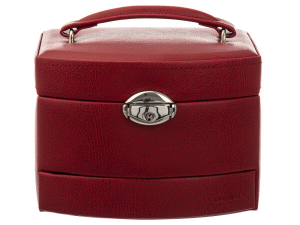 Davidts 490018 Maniküre Taschenset 3 tlg. Steck Etui  rot