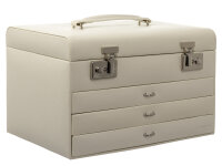 Davidts 367692  "Euclide" Schmuckkasten 4 Etagen blanco