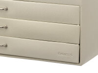 Davidts 367692  "Euclide" Schmuckkasten 4 Etagen blanco