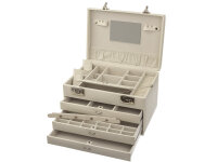 Davidts 367692  "Euclide" Schmuckkasten 4 Etagen blanco