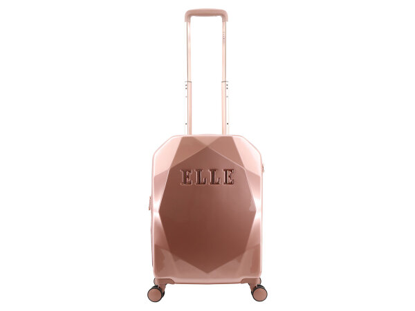 ELLE Koffer Diamond Spinner Trolley Gr. S Rose Gold