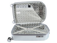 ELLE Koffer Diamond Spinner Trolley Gr. S Silver