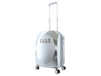 ELLE Koffer Diamond Spinner Trolley Gr. S Silver