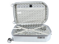 ELLE Koffer Diamond Spinner Trolley Gr. S Silver