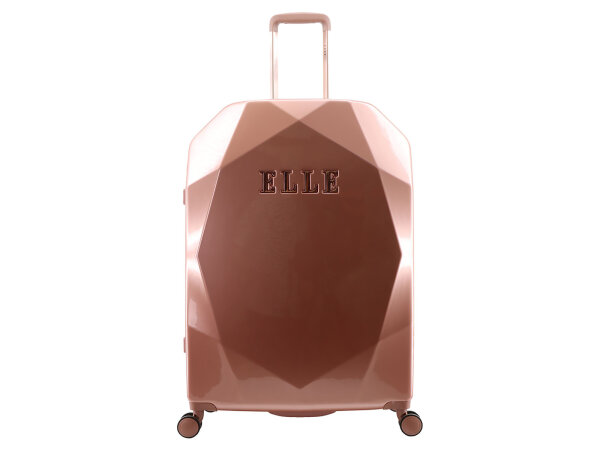 ELLE Koffer Diamond Spinner Trolley Gr. L Rose Gold