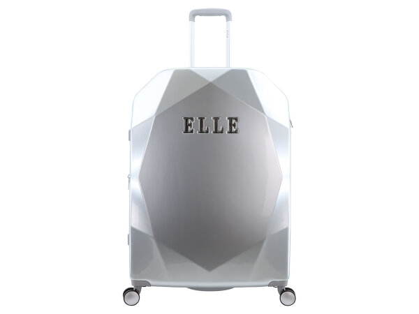 ELLE Koffer Diamond Spinner Trolley Gr. L Silver