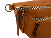 Hernan HB0406 Grossover Tasche mit Reißverschluss braun