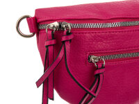 Hernan HB0406 Grossover Tasche mit Reißverschluss fuchsia