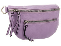 Hernan HB0406 Grossover Tasche mit Reißverschluss lila