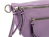Hernan HB0406 Grossover Tasche mit Reißverschluss lila