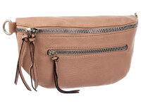 Hernan HB0406 Grossover Tasche mit Reißverschluss pink