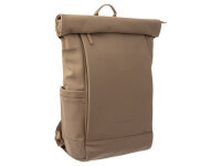 Franky RS91-F Rolltop Freizeitrucksack mit Laptopfach ca. 15" dark beige